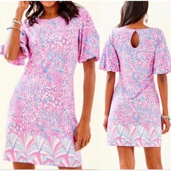 Lilly Pulitzer Dresses & Skirts - Lilly Pulitzer Britton Dress Pink Sorbet High Altitude Engineered Dress Sz Small